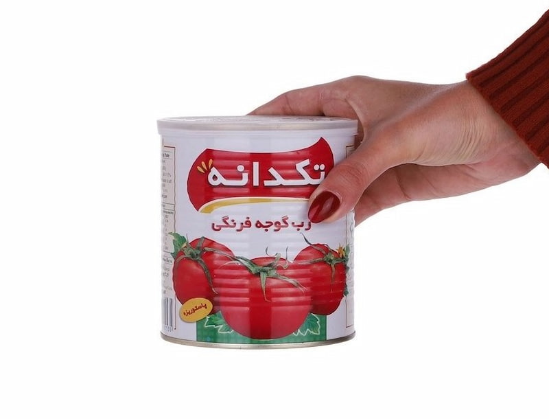 رب گوجه فرنگی تک دانه تهیه شده برای آشپزی روزمره